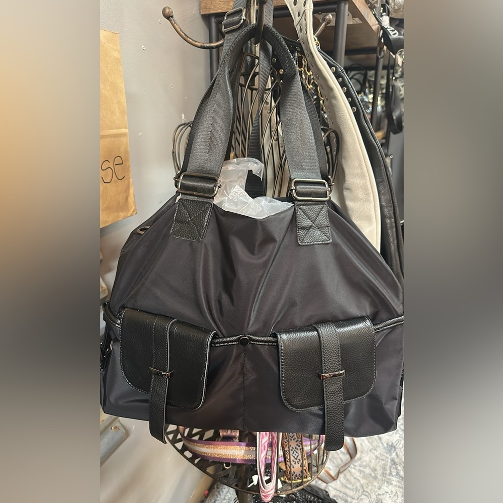 NWT Stylish Black Bag designer inspired